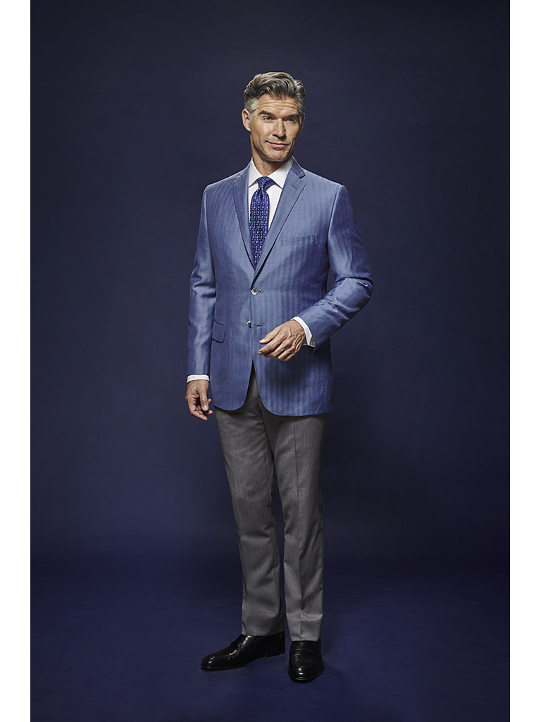 French Blue Herringbone - Oxxford Hand Tailored Bespoke Sport Coat