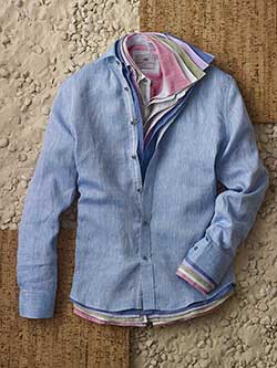 Long Sleeve Linen Sport Shirts by Report