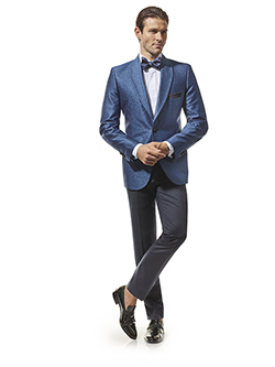 French Blue Lurex Tuxedo