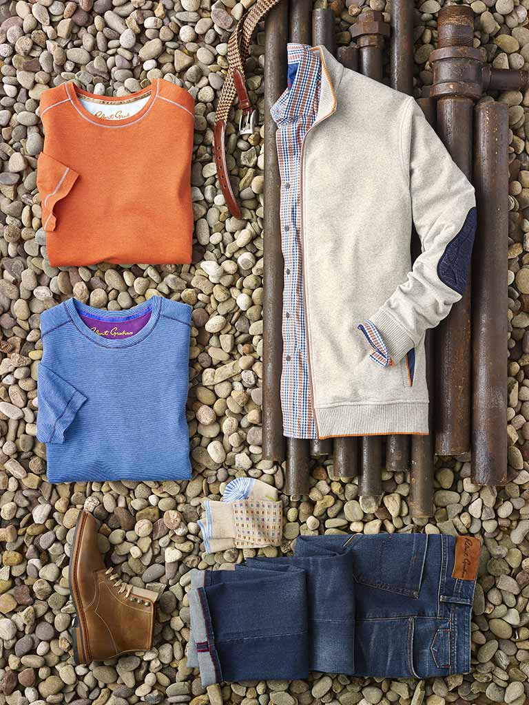 Sportswear Lookbook                                                                                                                                                                                                                                       , Sport Shirt, Knit, Sweater & Jeans by Robert Graham