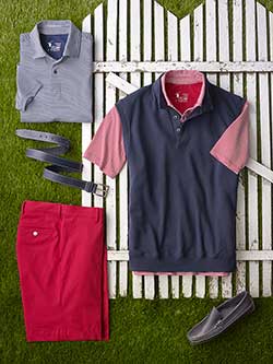 Sportswear Lookbook                                                                                                                                                                                                                                       , Knit Polos and Vest by Fairway & Greene