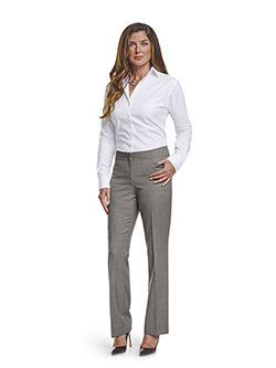 Ladies Custom Suits, Custom Dresses & Custom Skirt Gallery                                                                                                                                                                                                , Super 120's Black and White Birdseye - Custom Ladies Pant w/2
