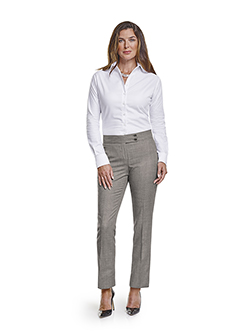 Ladies Custom Suits, Custom Dresses & Custom Skirt Gallery                                                                                                                                                                                                , Super 120's Black and White Birdseye - Custom Ladies Pant w/Straight Pockets