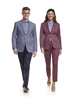 Ladies Custom Suits, Custom Dresses & Custom Skirt Gallery                                                                                                                                                                                                , Super 120's Aubergine Plain - Ladies Custom Suit & Custom Dress Blouse