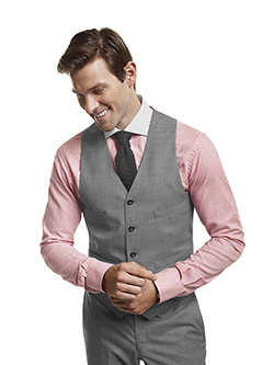 Super 140's Gray Sharkskin