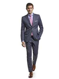Navy Solid Custom Suits For Men | Tom James Company