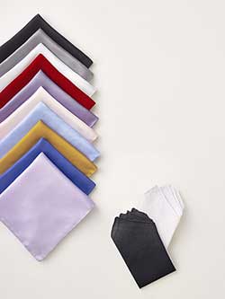 ACCESSORIES                                                                                                                                                                                                                                               , Solid Pocket Squares