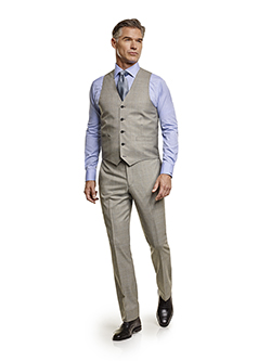 Super 140's Gray Windowpane