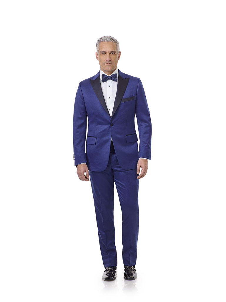 Royal Blue Solid Tuxedo