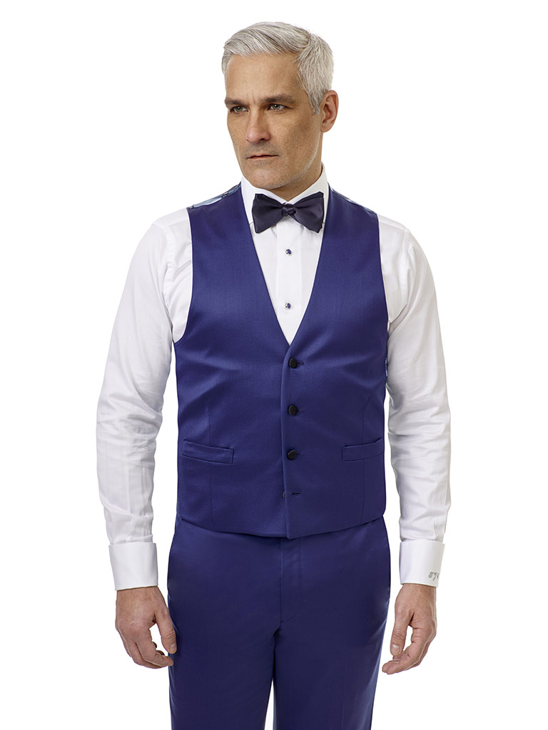 Royal Blue Solid Tuxedo