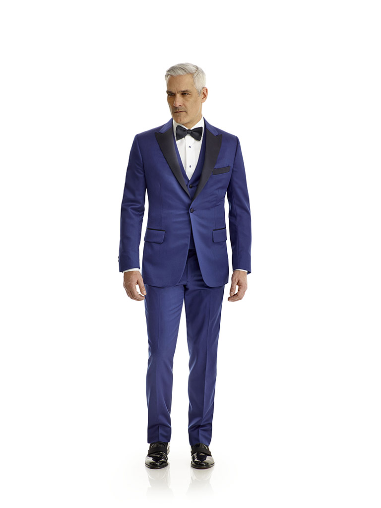 Royal Blue Solid Tuxedo