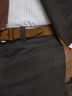 Super 120's - Charcoal Plaid Pant