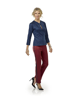 Super 140's - Red Plaid Sateen Pant