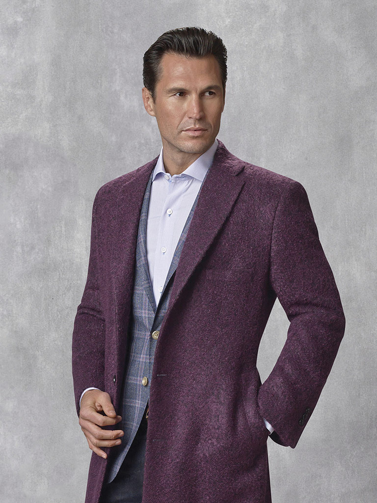 Plum Contemporary Overcoat