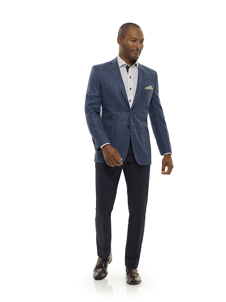 Blue Plaid Sport Coat - Corporate Image