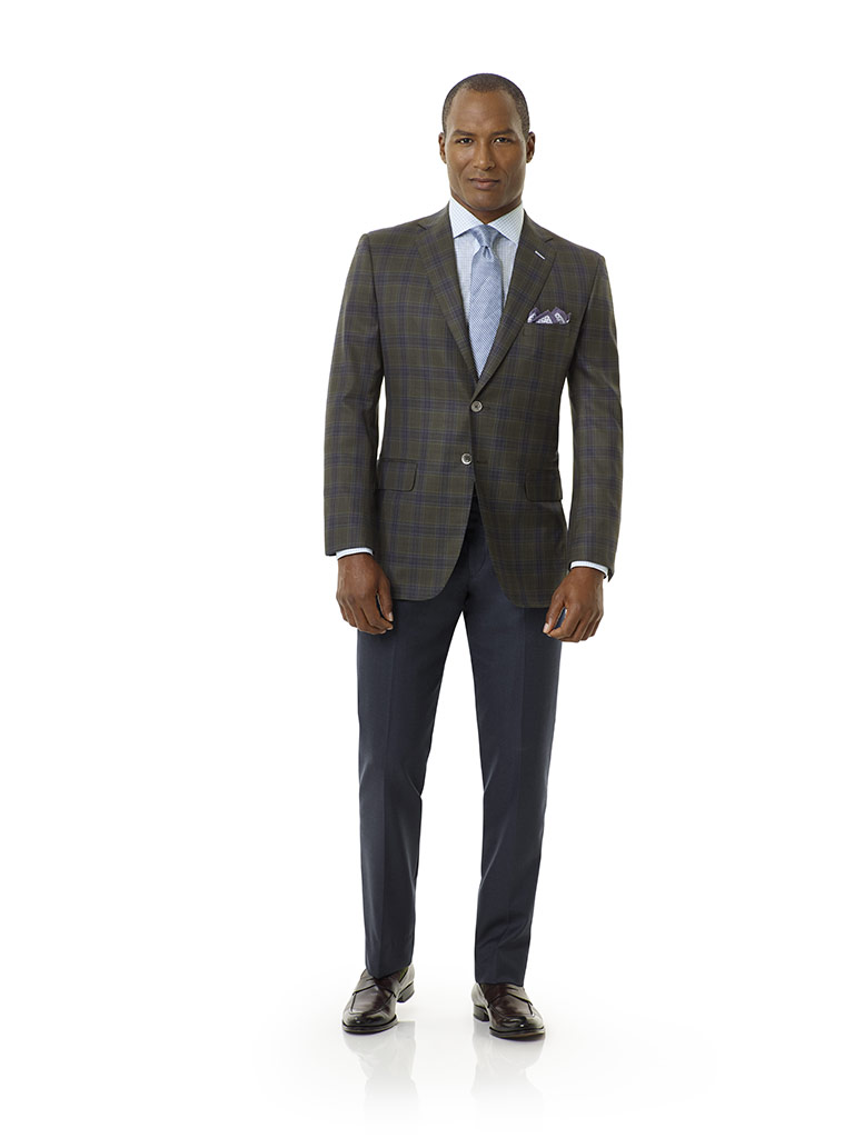 Forest Green Plaid Sport Coat - Royal Classic Collection