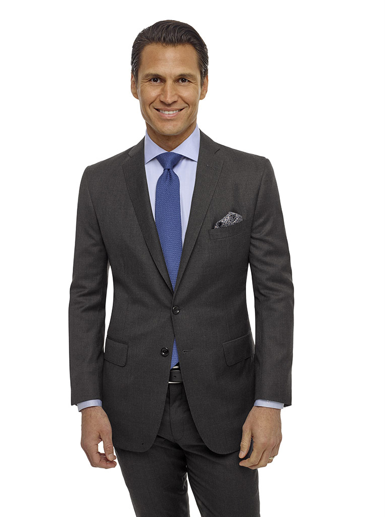 Charcoal Solid Holland and Sherry Royal Mile Suit