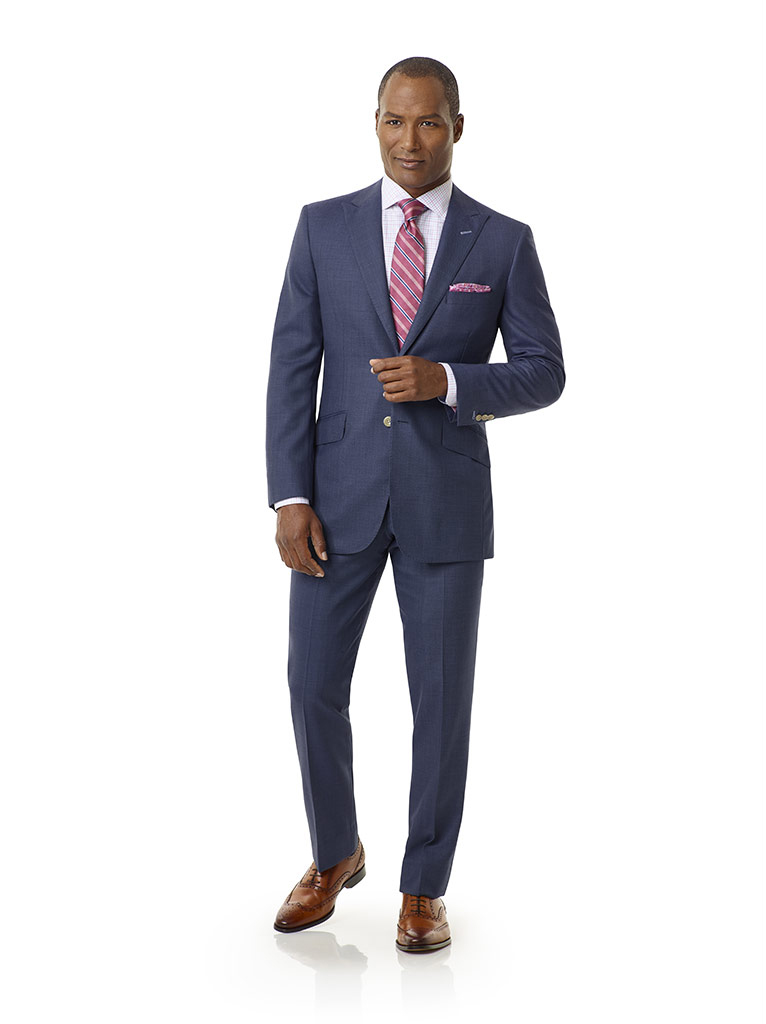 Airforce Blue Birdseye Holland and Sherry Royal Mile Suit