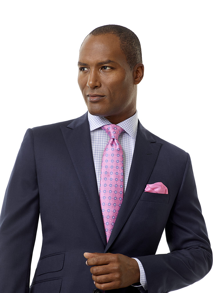 Navy Shadow Glen Plaid Holland and Sherry Royal Mile Suit