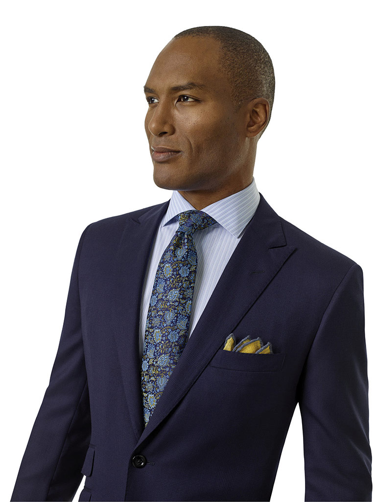 Navy Shadow Glen Plaid Holland and Sherry Royal Mile Suit