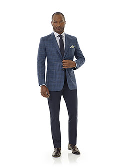 Blue Plaid Sport Coat - Corporate Image
