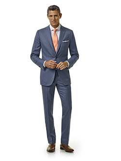 Blue Sharkskin Suit - Executive Collection
