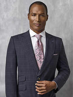 Navy Check Suit - Oxxford Collection