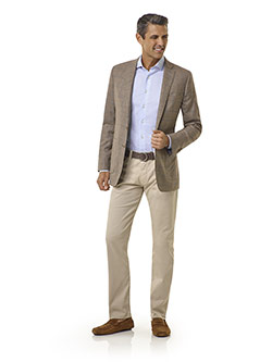 Taupe Windowpane - Royal Classic Collection