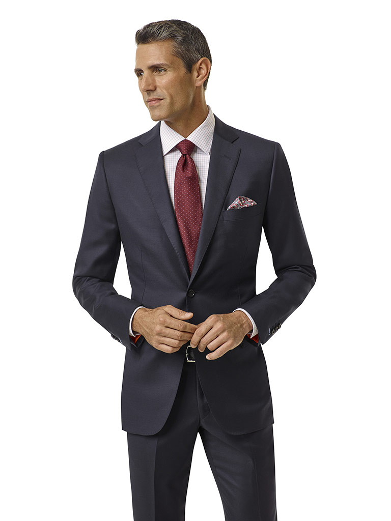 Navy Plain Suit - Executive Collection | Tom James Company