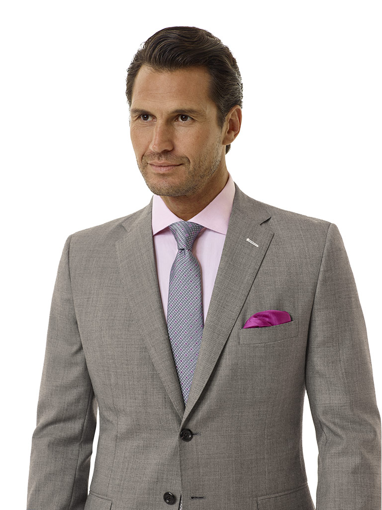 Light Gray Sharksin Suit - Executive Collection | Tom James Company