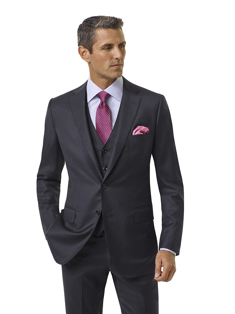 Navy Solid Holland and Sherry Royal Mile Suit | Tom James Company