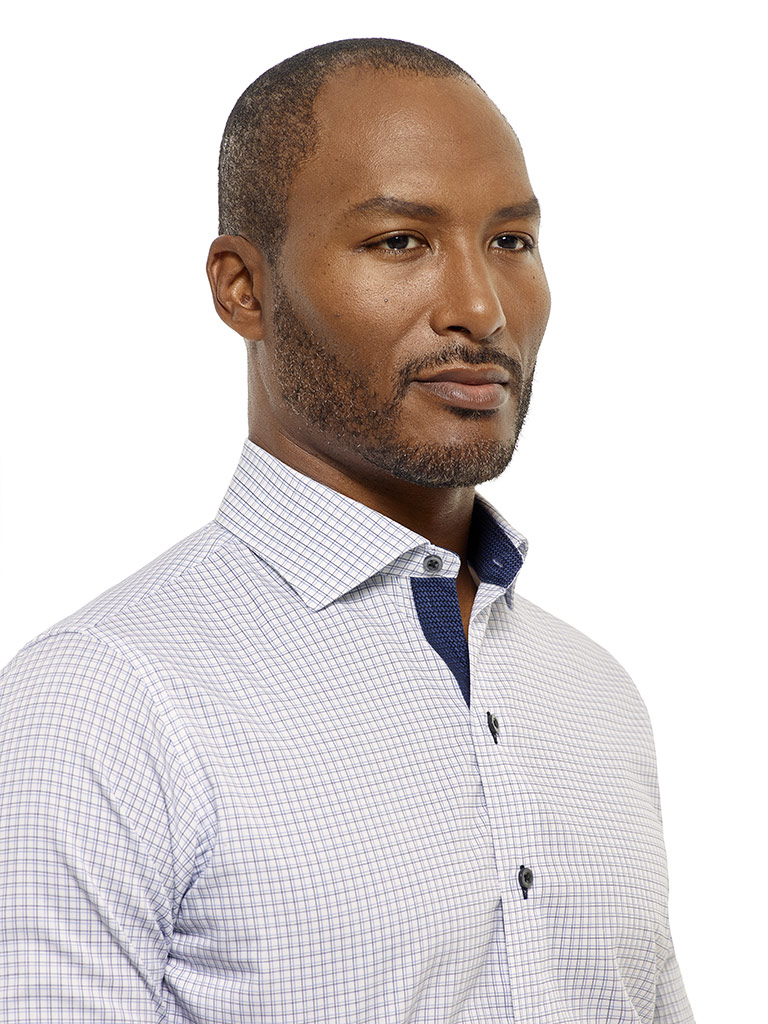 Tom James Custom Blue Jaquard Shirt Tom James Company