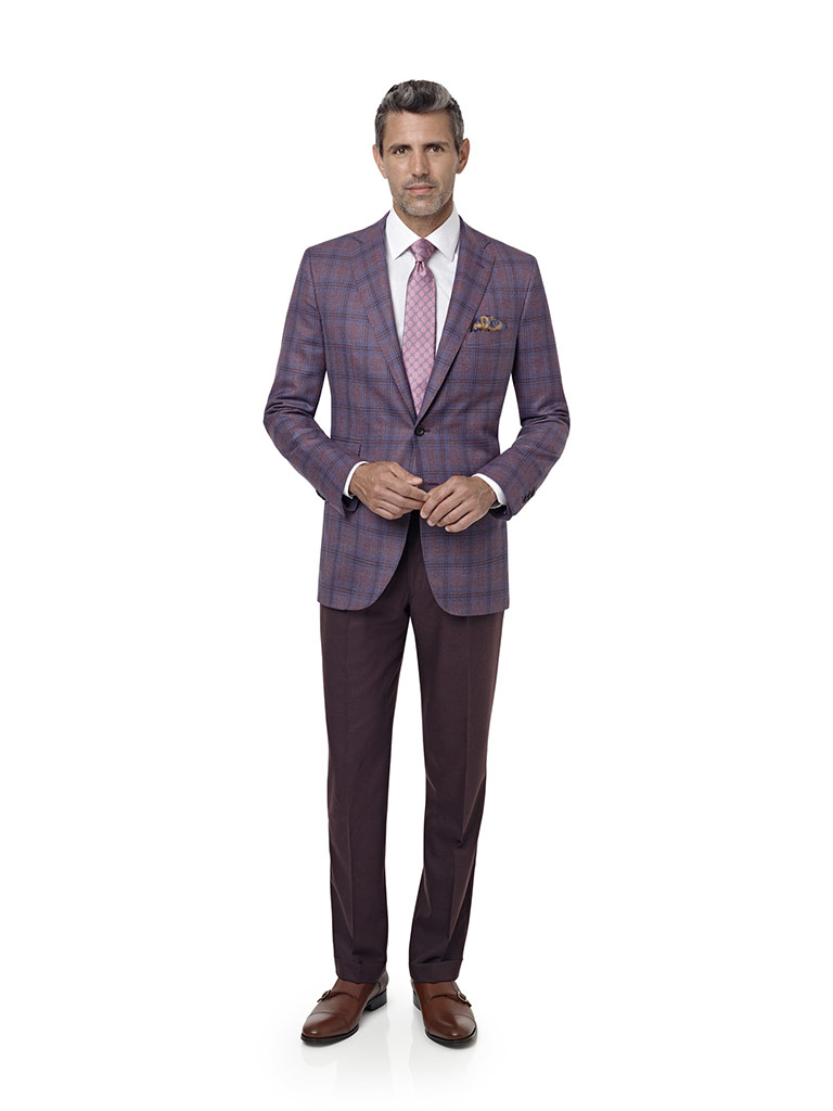 Mauve Plaid Sport Coat