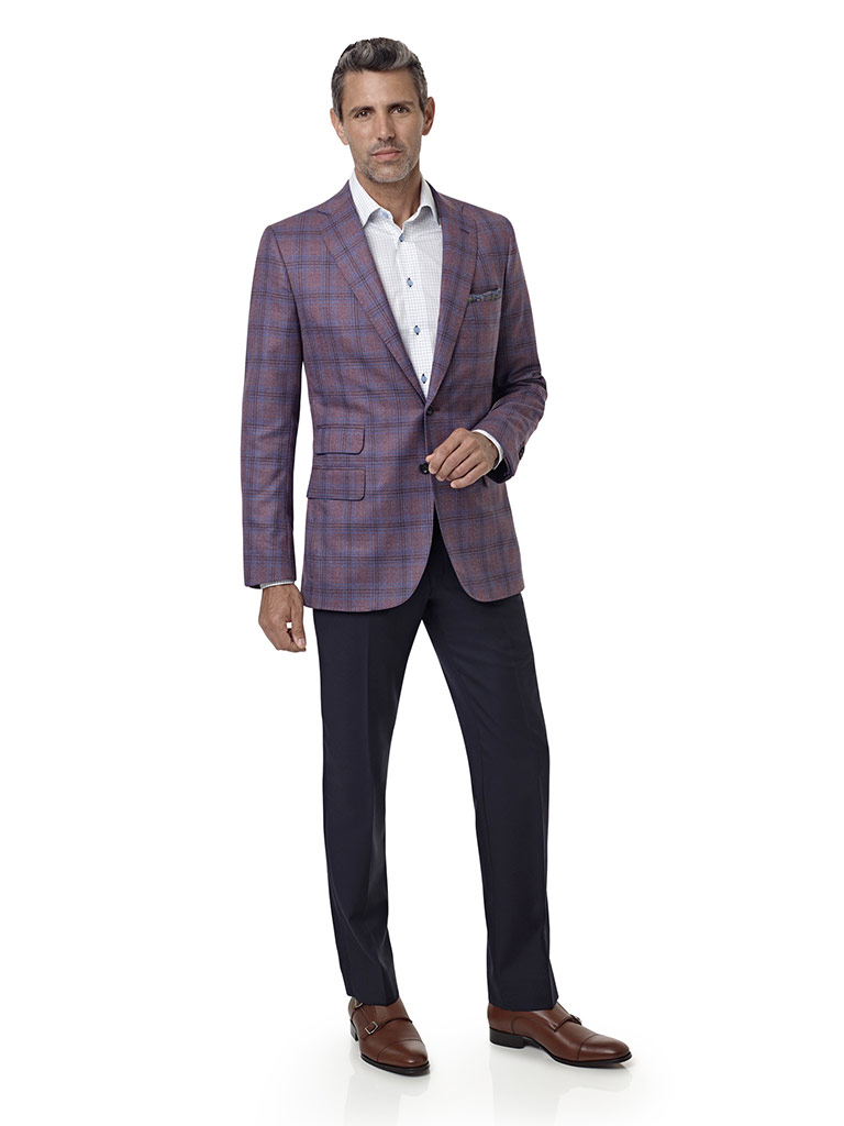Mauve Plaid Sport Coat