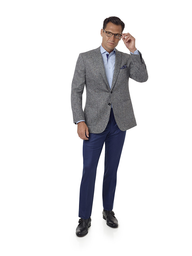 Black & White Donegal Jacket