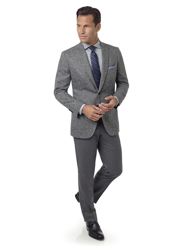 Black & White Donegal Jacket