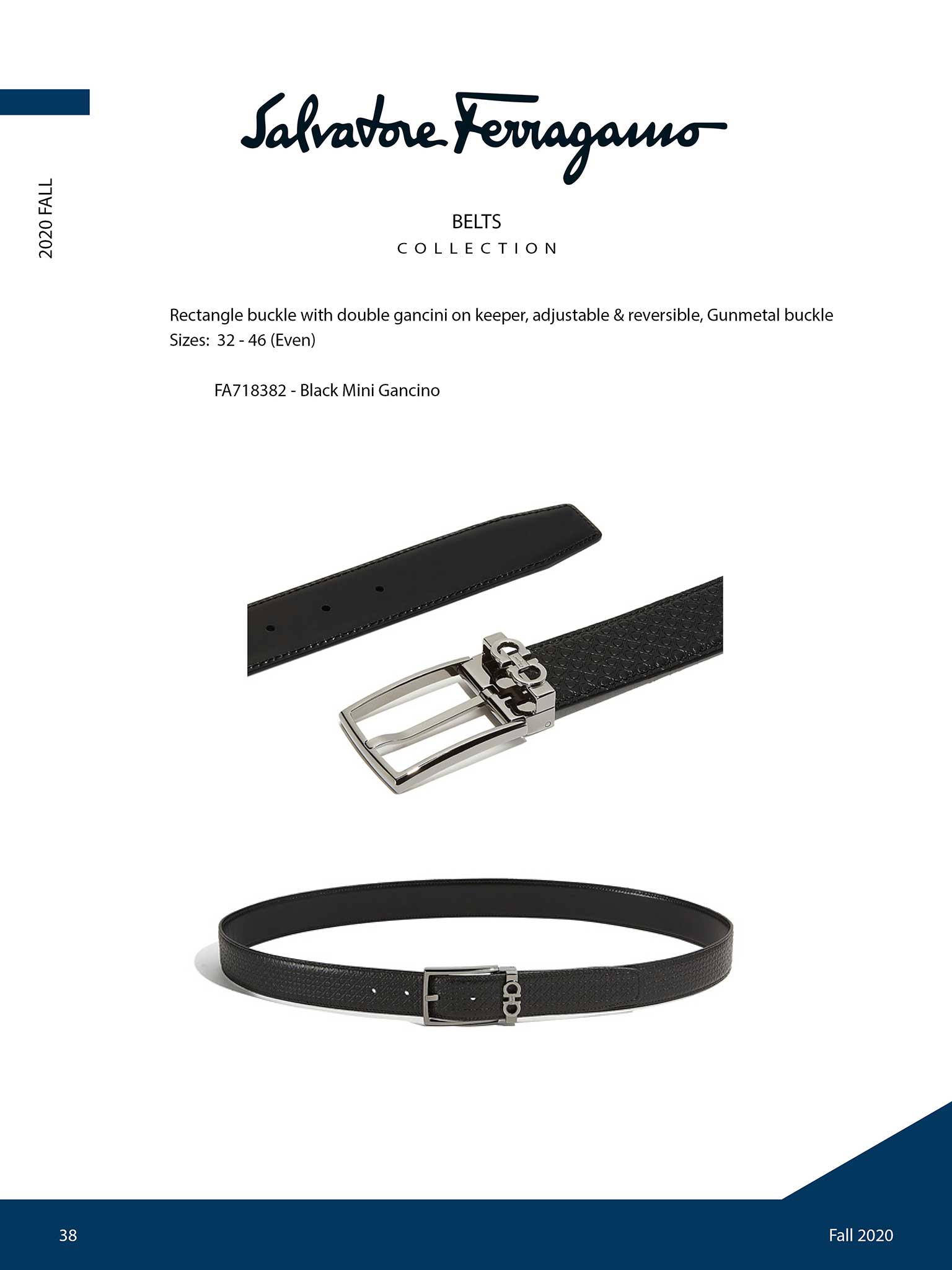 Mini Gancino Belt  by Salvatore Ferragamo