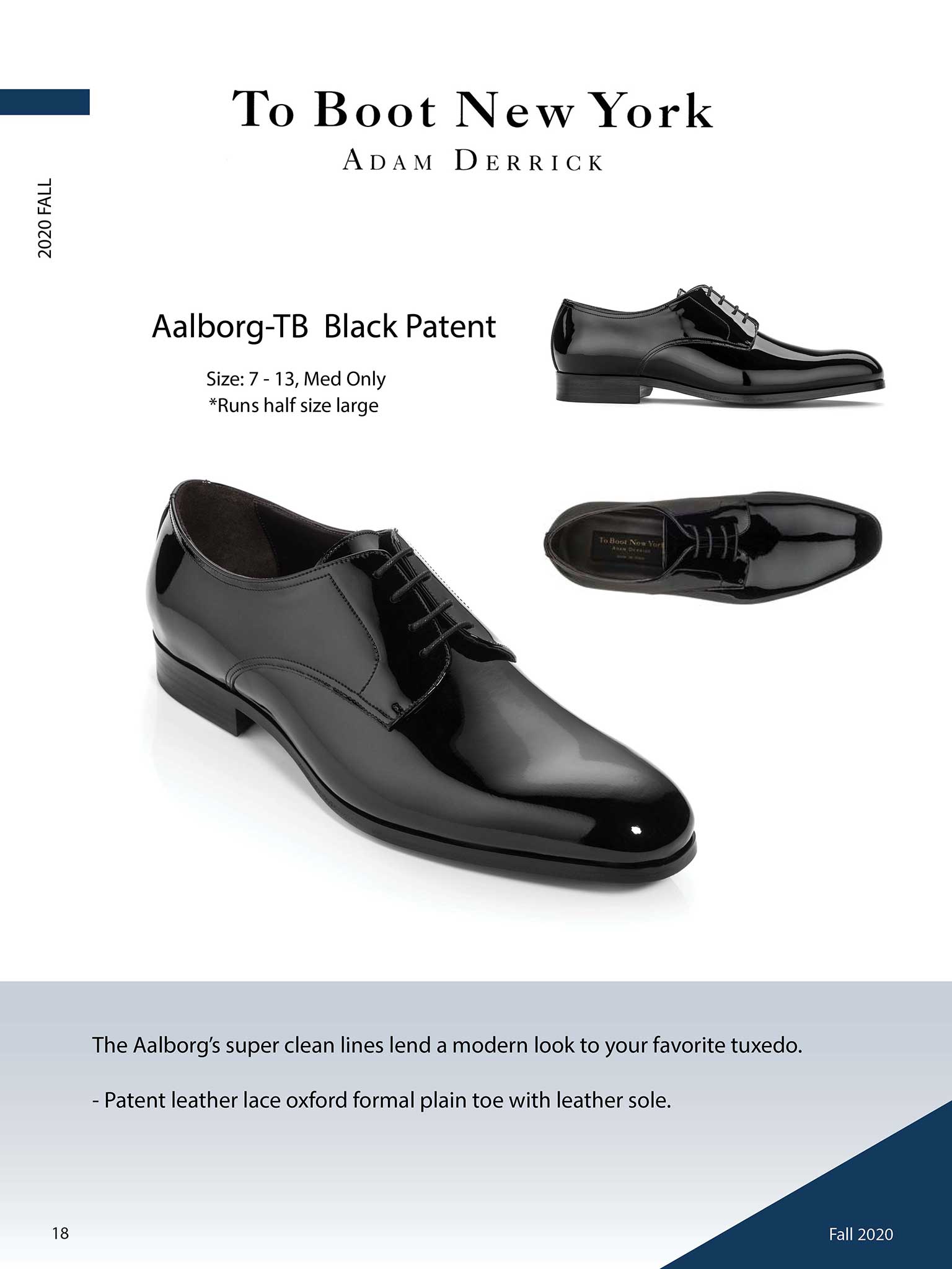 Aalborg in Black Patent by To Boot New York