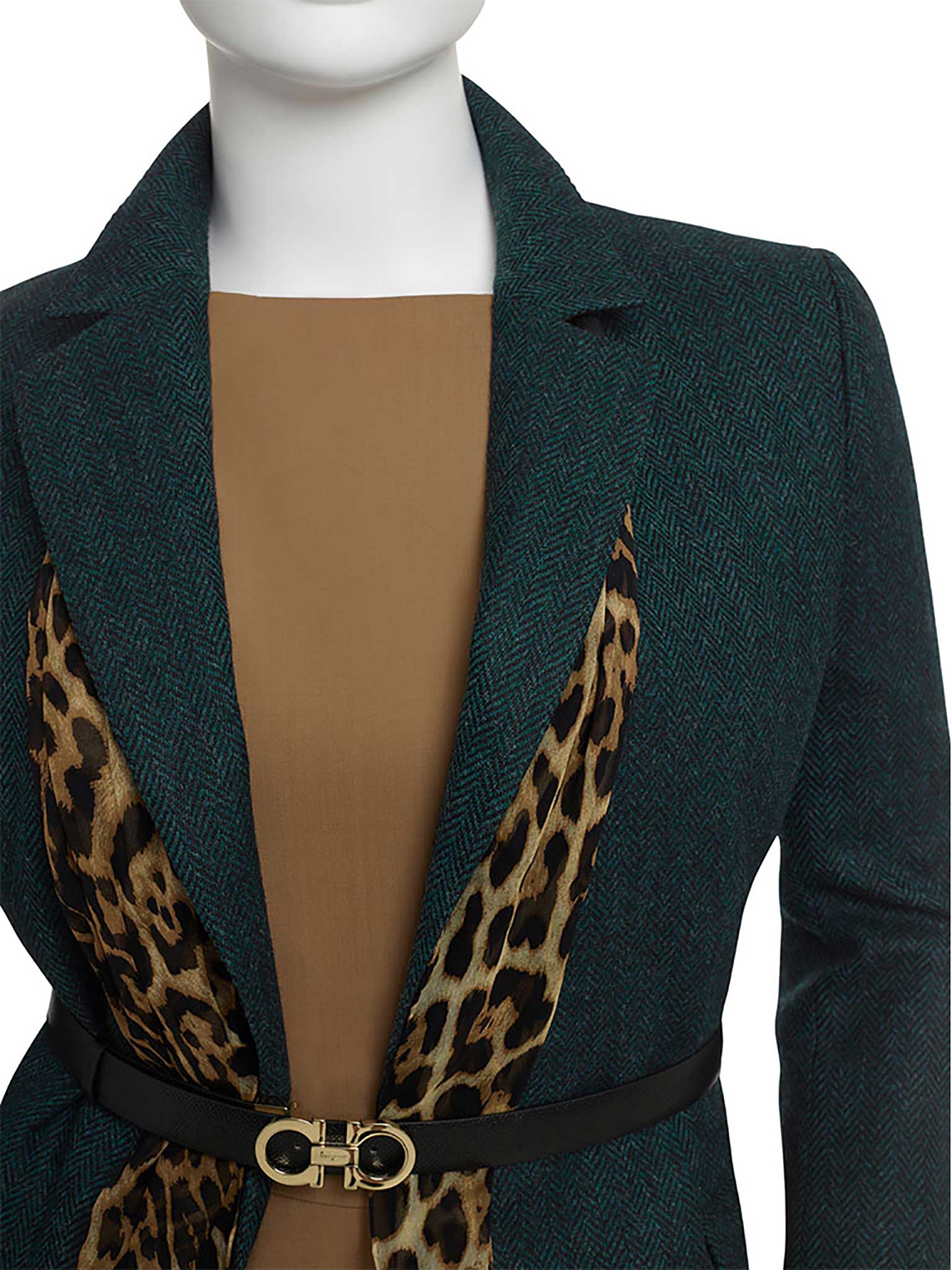 Green Herringbone Jacket