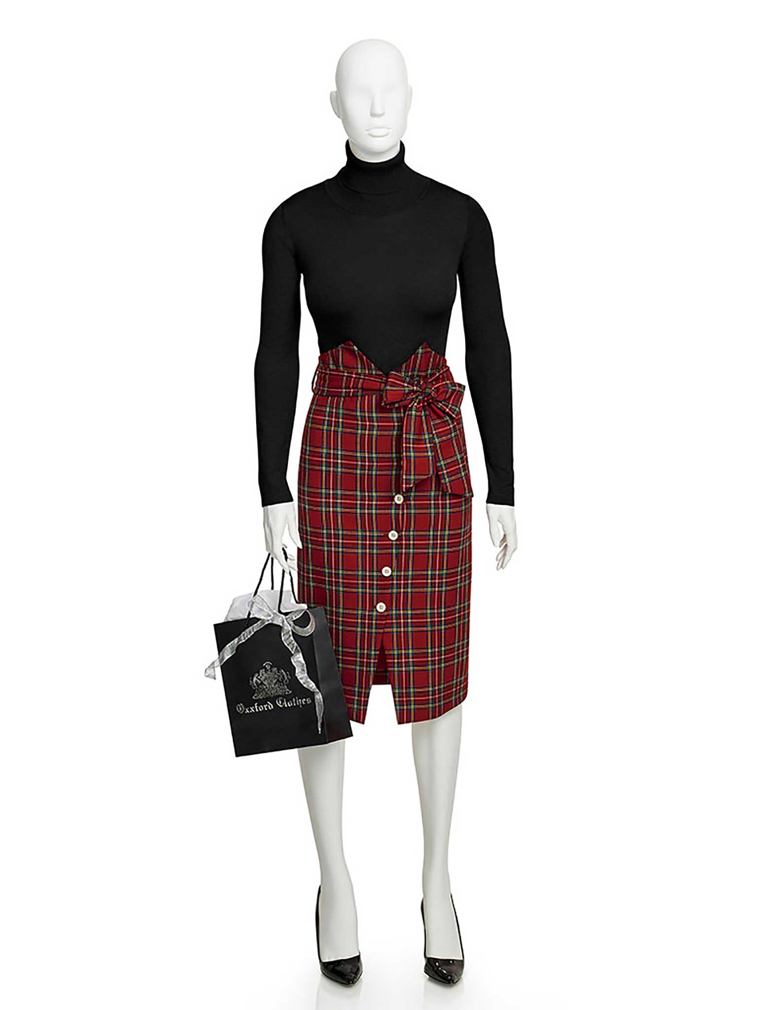 Red Plaid Skirt