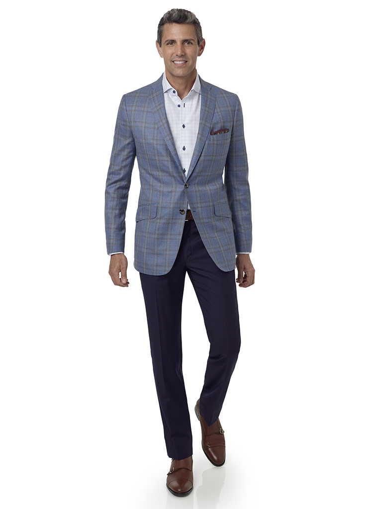 light blue plaid pants mens