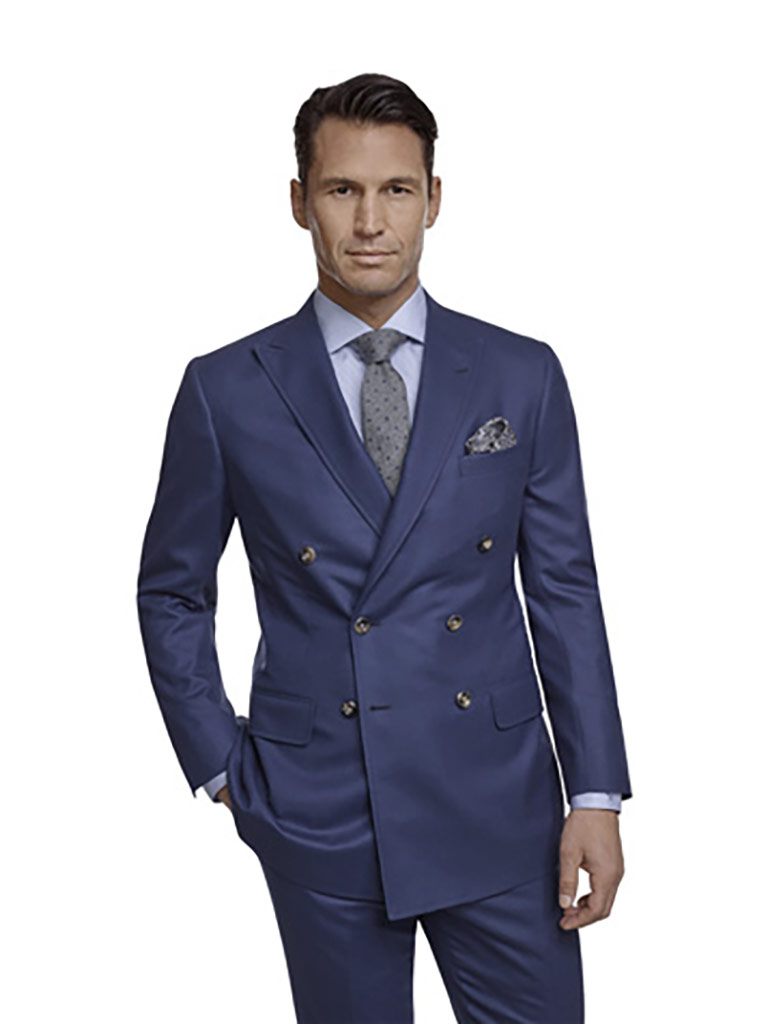 Chambray Blue Flannel Suit | Tom James Company