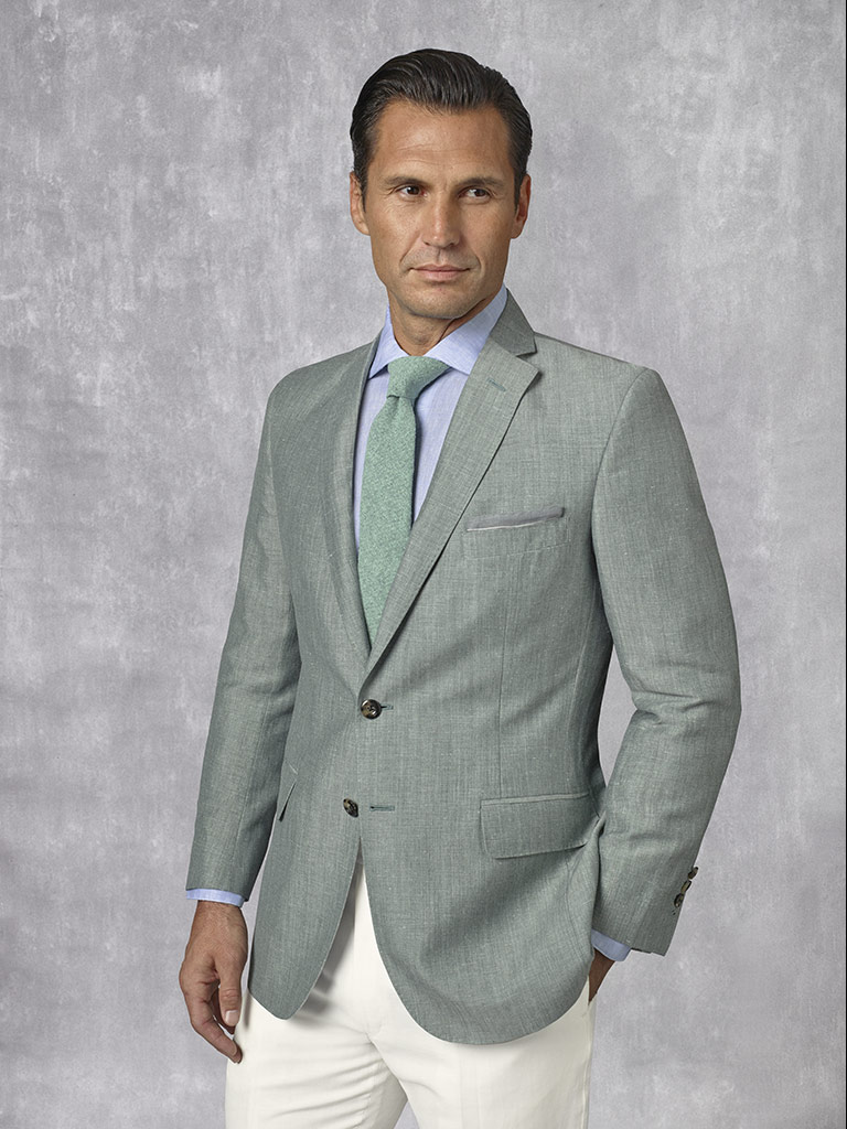 Forest Green Plain Sport Coat