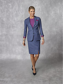 Holland & Sherry -Crystal Springs -Light Blue Grid Check Sport Coat