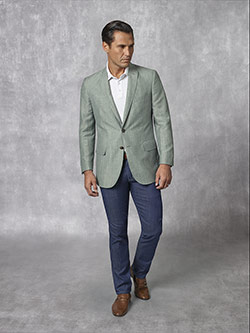 Forest Green Plain Sport Coat