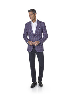 Plum Plaid Sport Coat