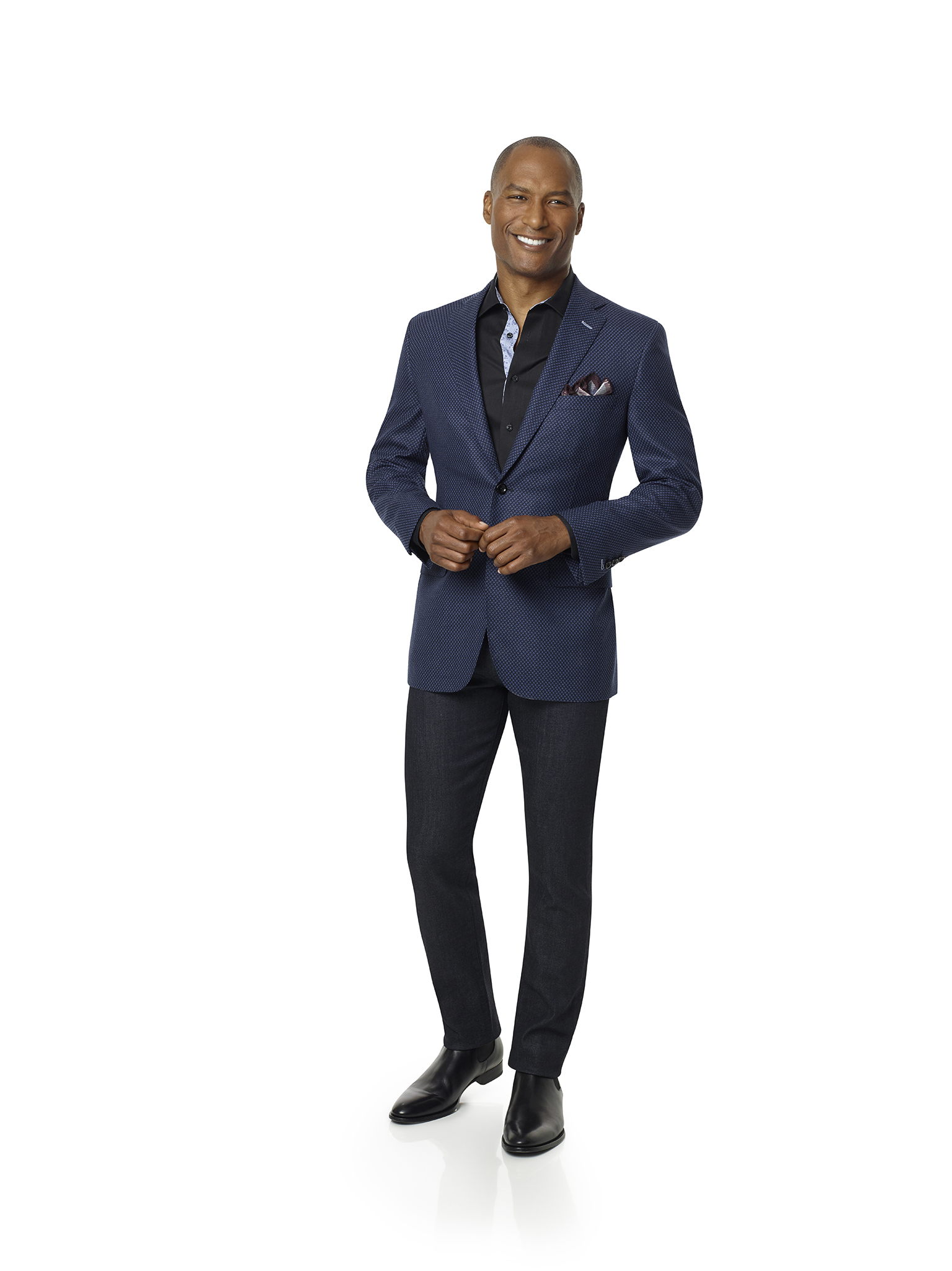 Royal Blue Birdseye Sport Coat - Super 120