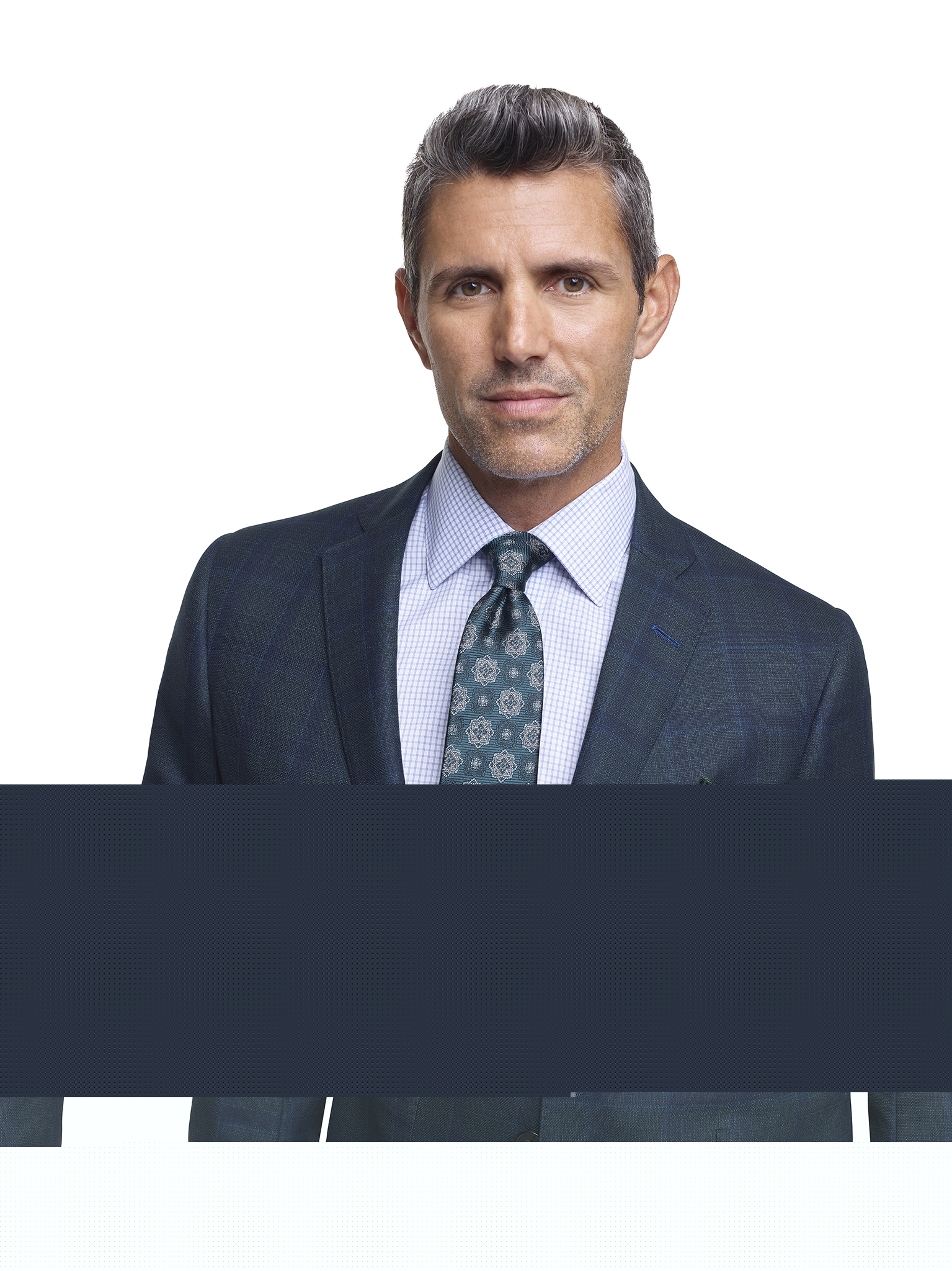 Dark Green Plaid Sport Coat - Super 140