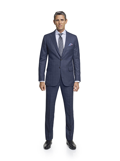 Slate Blue Plaid - Super 120