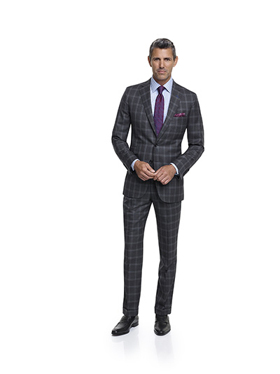 Dark Gray Plaid - Super 120